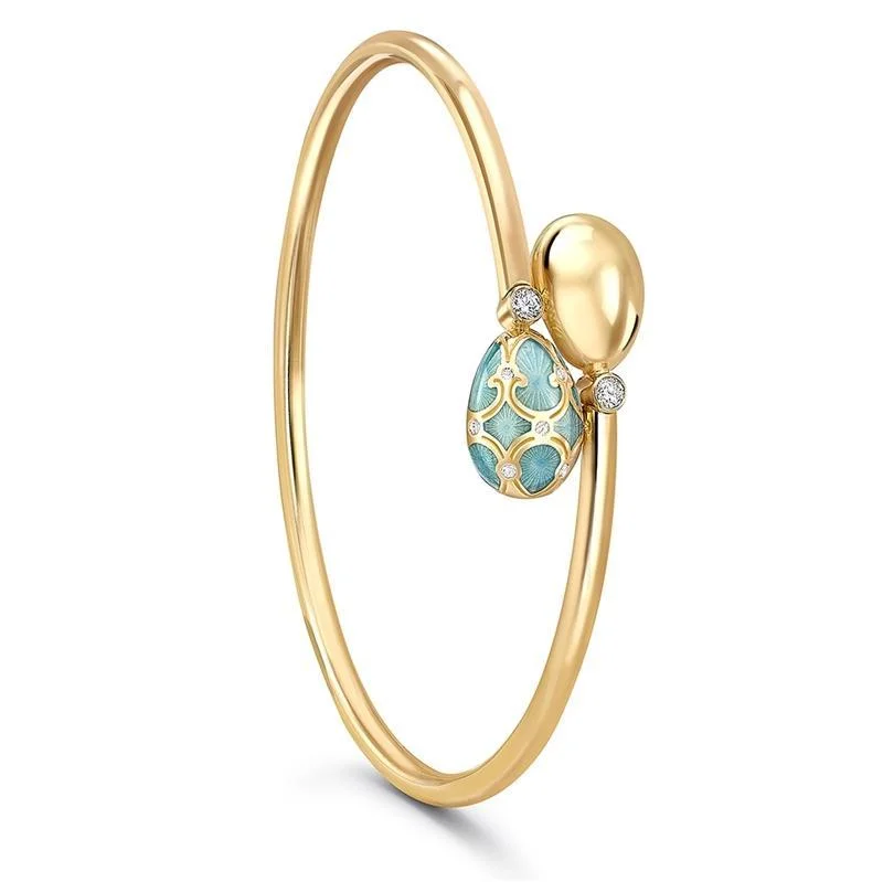 Resin Bangles with Embedded Dried Flowers Faberge Palais Tsarskoye Selo 18ct Yellow Gold Turquoise Crossover Bangle Resin Bangles with Embedded Dried Flowers Faberge Palais Tsarskoye Selo 18ct Yellow Gold Turquoise Crossover Bangle