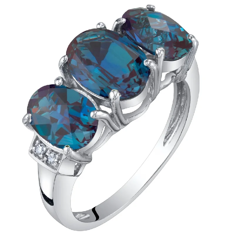 Tourmaline Gemstone Rings in 18K Two - Tone Gold with a Floral - Shaped Setting for a Feminine Touch14k White Gold 2.77ct Created Alexandrite and Diamond Ring Tourmaline Gemstone Rings in 18K Two - Tone Gold with a Floral - Shaped Setting for a Feminine Touch14k White Gold 2.77ct Created Alexandrite and Diamond Ring