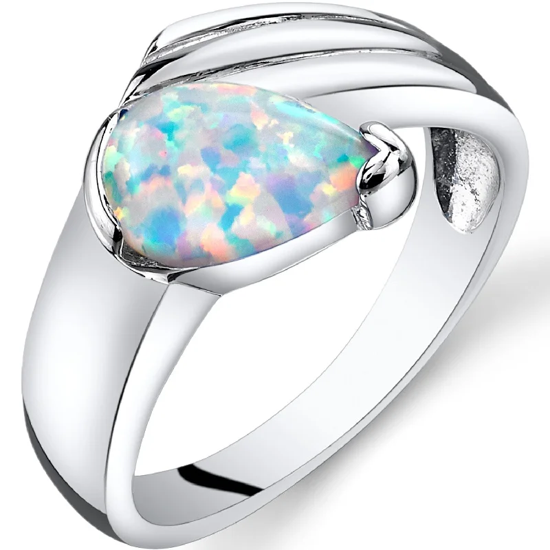 Agate Gemstone Rings in Sterling Silver with a Mosaic - Inspired Inlay for a Bohemian StyleSterling Silver 0.75 ct White Opal Ring Agate Gemstone Rings in Sterling Silver with a Mosaic - Inspired Inlay for a Bohemian StyleSterling Silver 0.75 ct White Opal Ring