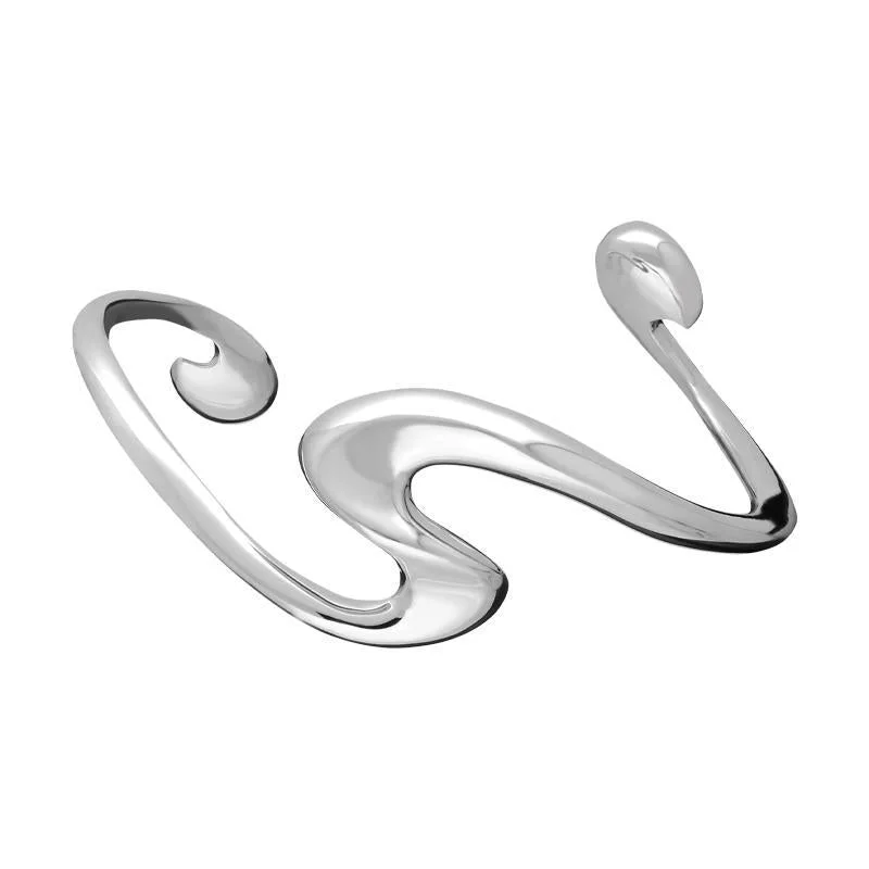 Flexible Silicone Bangles with Glow - in - the - Dark Features Sarah Jordan Sterling Silver Surf Bangle Flexible Silicone Bangles with Glow - in - the - Dark Features Sarah Jordan Sterling Silver Surf Bangle