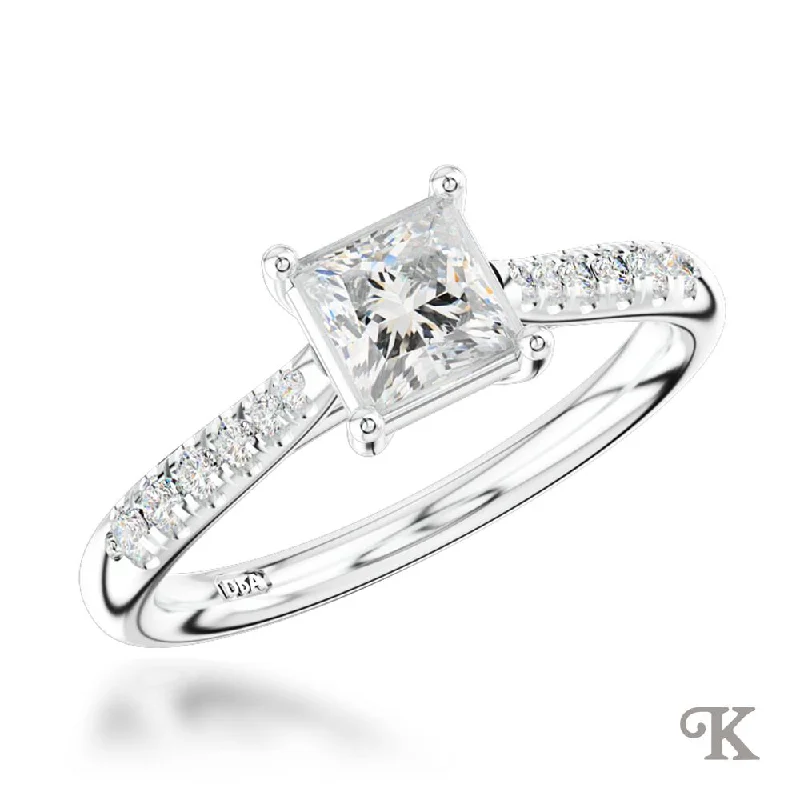 Men's Ruby Engagement Rings in Rose Gold with a Solitaire Design for a Romantic GestureSkye Classic Princess Solitaire Men's Ruby Engagement Rings in Rose Gold with a Solitaire Design for a Romantic GestureSkye Classic Princess Solitaire