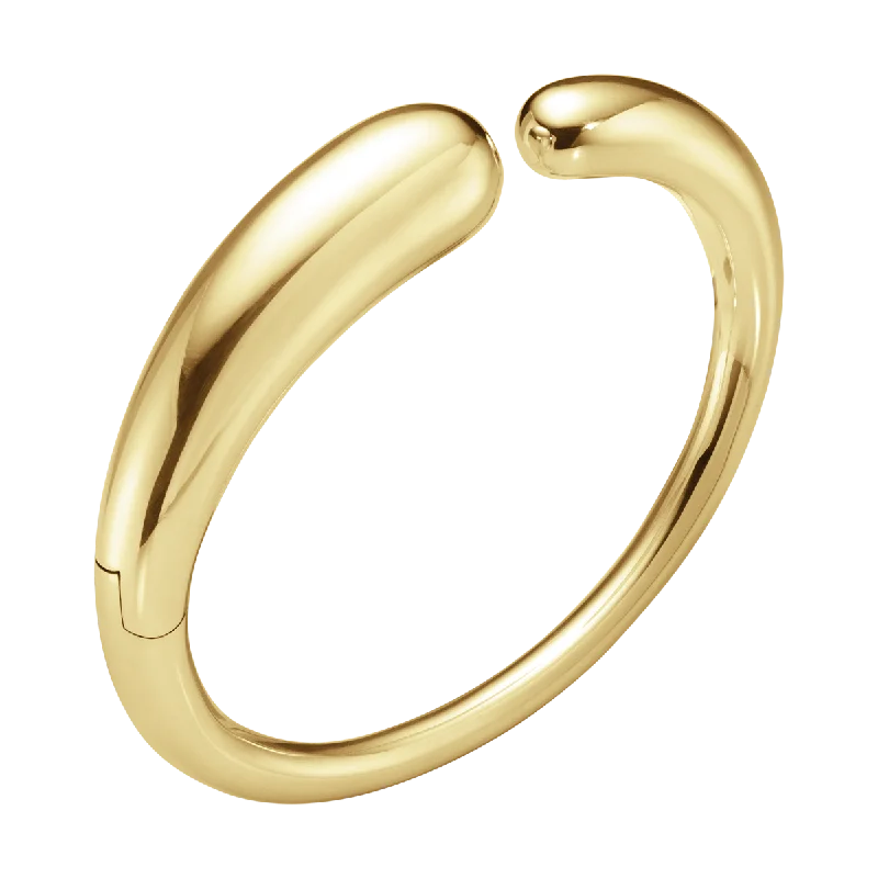 Flexible Silicone Bangles with Glow - in - the - Dark Features Georg Jensen Mercy 18ct Yellow Gold Hinged Bangle Flexible Silicone Bangles with Glow - in - the - Dark Features Georg Jensen Mercy 18ct Yellow Gold Hinged Bangle