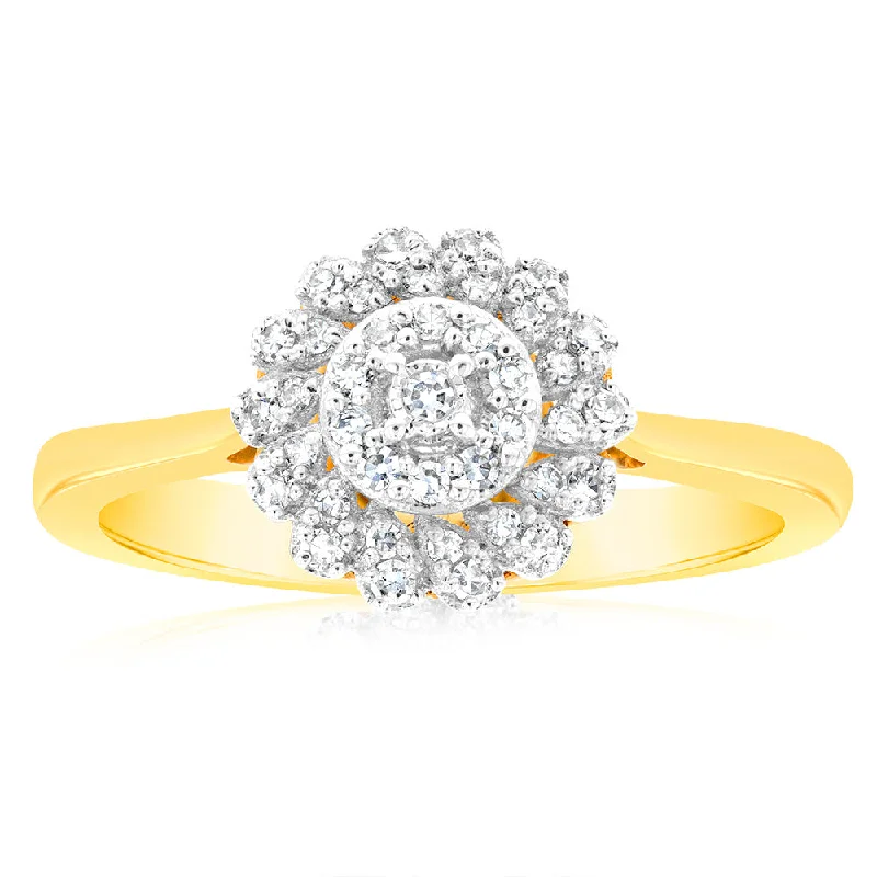 Princess - Cut Women's Diamond Rings in White Gold with a High - Clarity Diamond for a Modern LookLuminesce Lab Grown Ring 9ct Yellow Gold Princess - Cut Women's Diamond Rings in White Gold with a High - Clarity Diamond for a Modern LookLuminesce Lab Grown Ring 9ct Yellow Gold