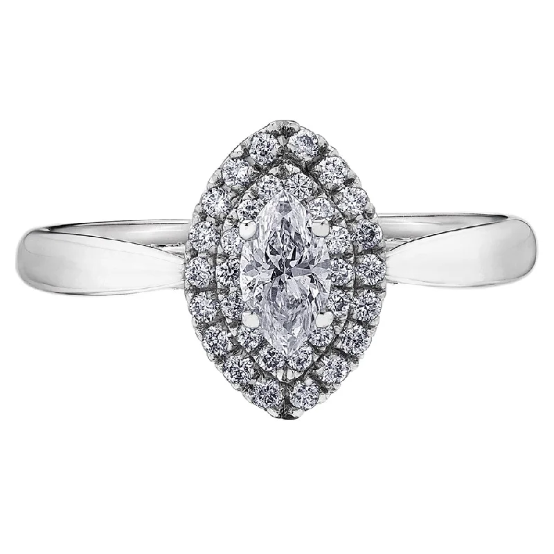 Cathedral - Style Women's Diamond Rings with a Raised Center Setting and Elaborate MetalworkClassic Marquise Diamond Engagement Ring Cathedral - Style Women's Diamond Rings with a Raised Center Setting and Elaborate MetalworkClassic Marquise Diamond Engagement Ring
