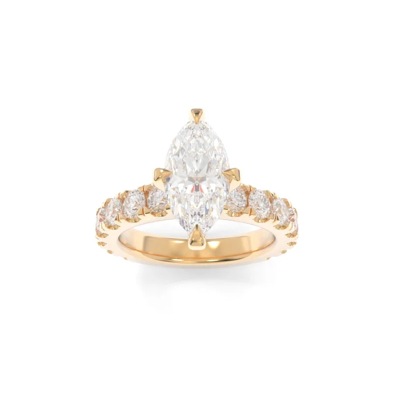 Men's Citrine Engagement Rings in Stainless Steel with a Stackable Band DesignSimone Ring Marquise Men's Citrine Engagement Rings in Stainless Steel with a Stackable Band DesignSimone Ring Marquise