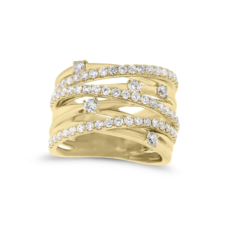Textured Fashion Rings in Pewter with Hammered and Embossed SurfacesDiamond & Gold Multi-Band Ring Textured Fashion Rings in Pewter with Hammered and Embossed SurfacesDiamond & Gold Multi-Band Ring
