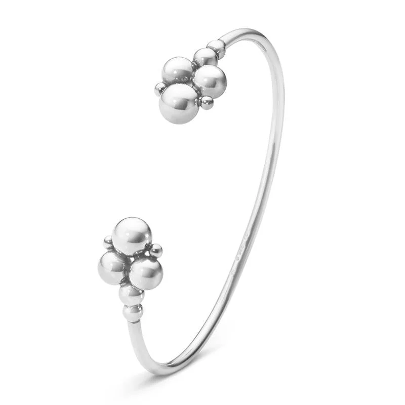 Flexible Silicone Bangles with Glow - in - the - Dark Features Georg Jensen Moonlight Grapes Sterling Silver Torc Bangle D Flexible Silicone Bangles with Glow - in - the - Dark Features Georg Jensen Moonlight Grapes Sterling Silver Torc Bangle D