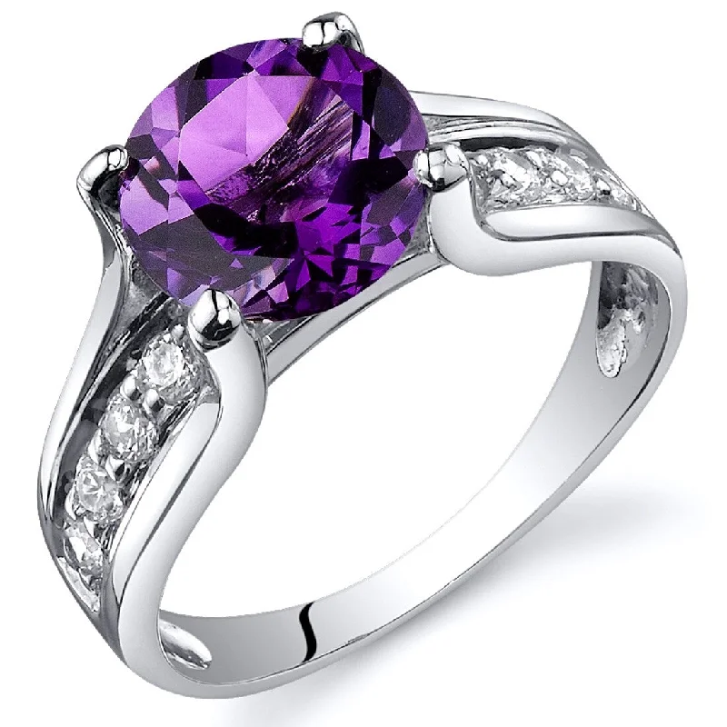 Sapphire Gemstone Rings in 18K White Gold with Diamond Accents for an Elegant EngagementSterling Silver 1.75 ct Amethyst Birthstone Ring Sapphire Gemstone Rings in 18K White Gold with Diamond Accents for an Elegant EngagementSterling Silver 1.75 ct Amethyst Birthstone Ring