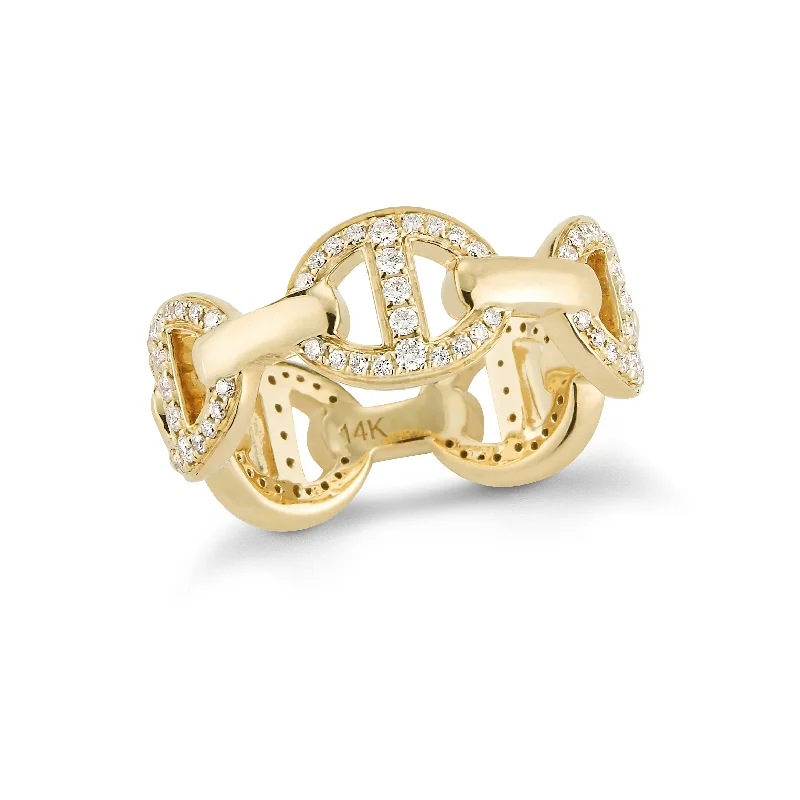 Beaded Fashion Rings in Natural Stones and Cotton Cord for a Handmade AestheticDiamond Chain Link Ring Beaded Fashion Rings in Natural Stones and Cotton Cord for a Handmade AestheticDiamond Chain Link Ring
