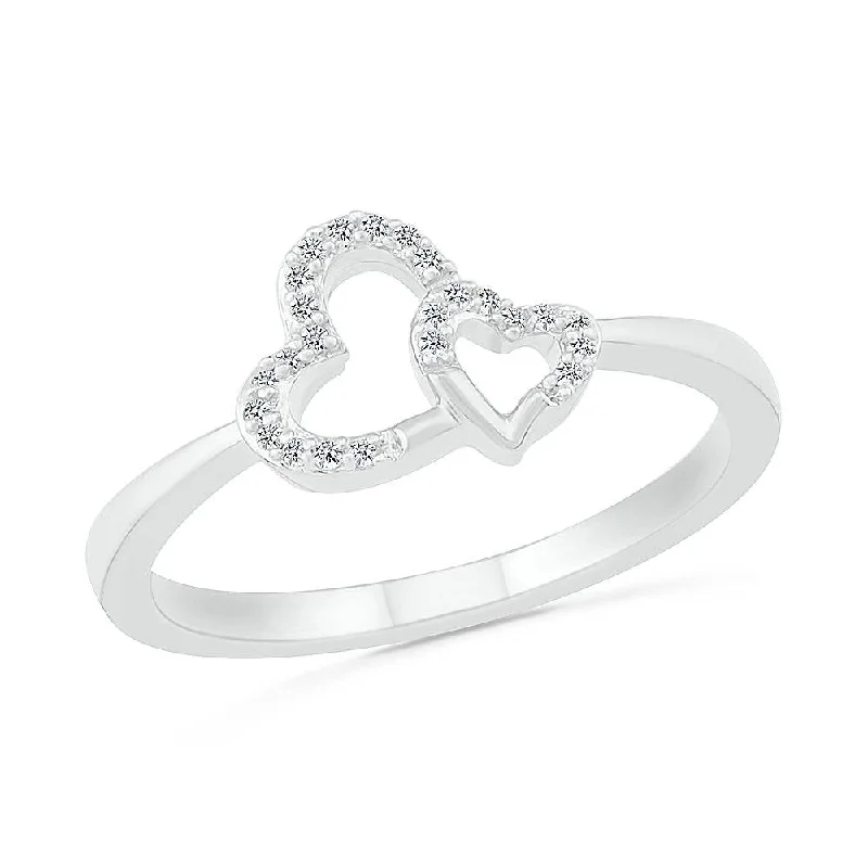 Fashion Rings with Zodiac Symbols in Gold - Filled Metal for a Personalized TouchIntertwined Hearts Promise Ring With Diamonds Fashion Rings with Zodiac Symbols in Gold - Filled Metal for a Personalized TouchIntertwined Hearts Promise Ring With Diamonds