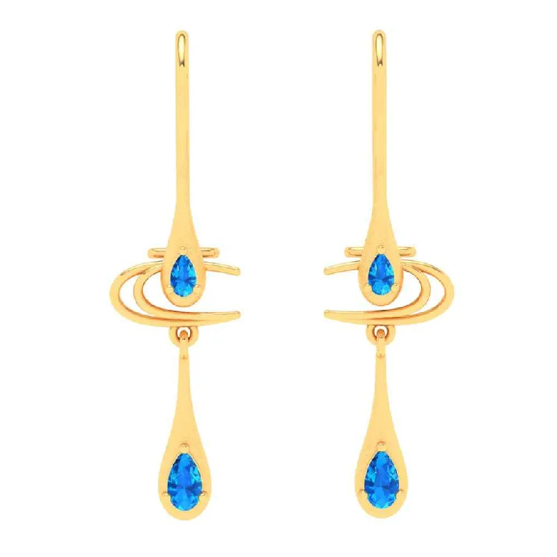 Vintage - Style Women's Diamond Rings with Floral - Engraved Bands and Multiple Diamond Accents14k Gold Earrings With Elegant Blue Gems From Amazea Collection Vintage - Style Women's Diamond Rings with Floral - Engraved Bands and Multiple Diamond Accents14k Gold Earrings With Elegant Blue Gems From Amazea Collection