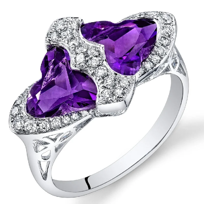 Citrine Gemstone Rings in Stainless Steel with a Stackable Design for a Trendy Everyday Wear14k White Gold 3.15ct Amethyst and Diamond Ring Citrine Gemstone Rings in Stainless Steel with a Stackable Design for a Trendy Everyday Wear14k White Gold 3.15ct Amethyst and Diamond Ring
