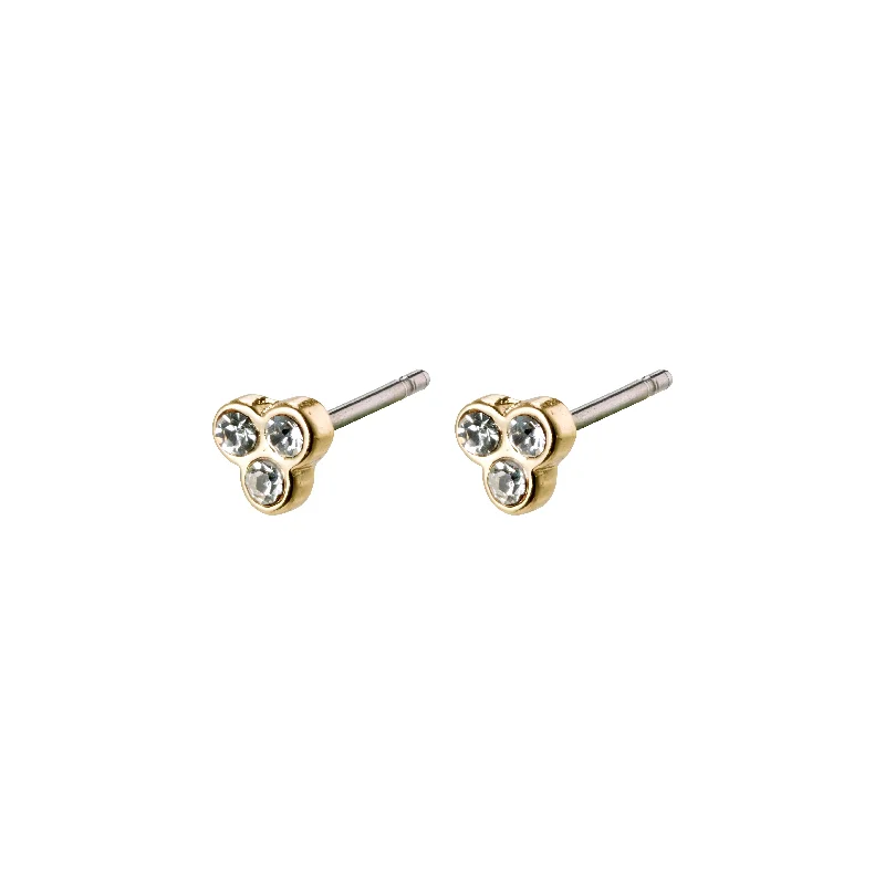 Adjustable - Back Crystal Stud Earrings in Clear for a Sparkling and Versatile PieceCAILY crystal earrings gold-plated Adjustable - Back Crystal Stud Earrings in Clear for a Sparkling and Versatile PieceCAILY crystal earrings gold-plated