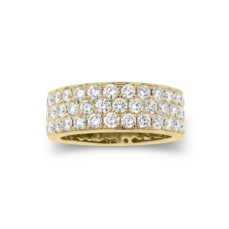 LED - Lit Fashion Rings in Plastic with Color - Changing Effects for a Futuristic LookDiamond Triple Row Band LED - Lit Fashion Rings in Plastic with Color - Changing Effects for a Futuristic LookDiamond Triple Row Band
