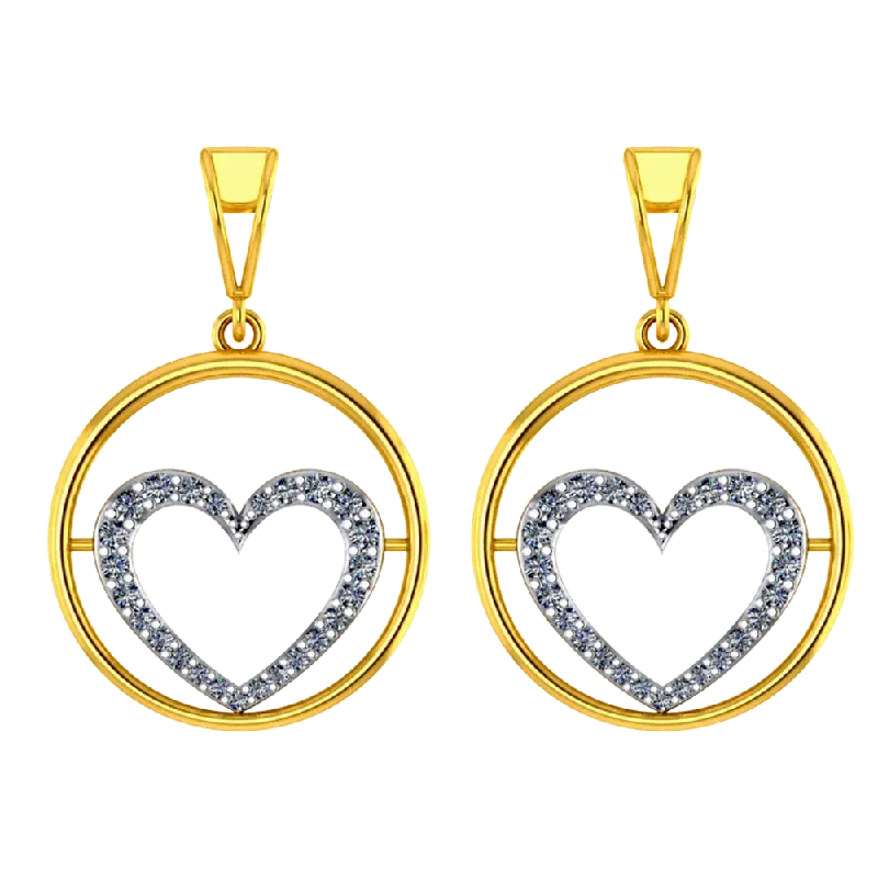Halo - Style Women's Diamond Rings with a Center Diamond Surrounded by Smaller Diamonds in 18K GoldBeautiful 14k Gold Circular Earrings With A Heart Shape Design In It Halo - Style Women's Diamond Rings with a Center Diamond Surrounded by Smaller Diamonds in 18K GoldBeautiful 14k Gold Circular Earrings With A Heart Shape Design In It