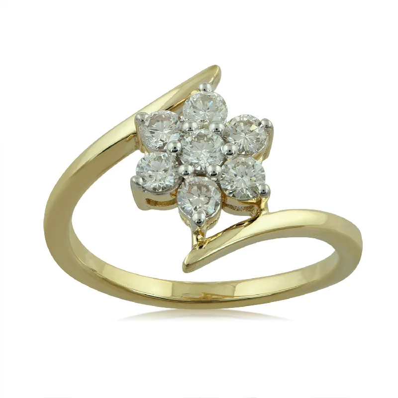 Princess - Cut Women's Diamond Rings in White Gold with a High - Clarity Diamond for a Modern Look18K YG Star Diamond Ring-1pc Princess - Cut Women's Diamond Rings in White Gold with a High - Clarity Diamond for a Modern Look18K YG Star Diamond Ring-1pc