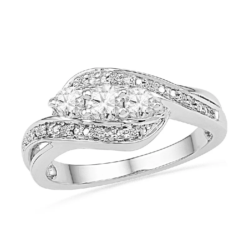 Men's Peridot Engagement Rings in 14K Gold - Filled Metal with a Micro - Pave SettingUnique Three Stone Diamond Engagement Ring With Swirled Band Men's Peridot Engagement Rings in 14K Gold - Filled Metal with a Micro - Pave SettingUnique Three Stone Diamond Engagement Ring With Swirled Band