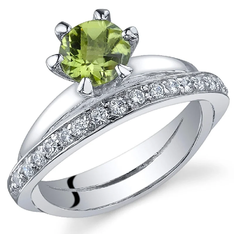 Agate Gemstone Rings in Sterling Silver with a Mosaic - Inspired Inlay for a Bohemian StyleSterling Silver 0.75 ct Peridot Birthstone Ring Agate Gemstone Rings in Sterling Silver with a Mosaic - Inspired Inlay for a Bohemian StyleSterling Silver 0.75 ct Peridot Birthstone Ring