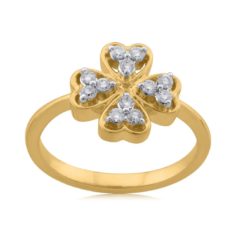 Women's Diamond Rings with Opal Inlays and Diamond Accents for a Mysterious and Iridescent Look18K YG Fancy Diamond Ring-1pc Women's Diamond Rings with Opal Inlays and Diamond Accents for a Mysterious and Iridescent Look18K YG Fancy Diamond Ring-1pc