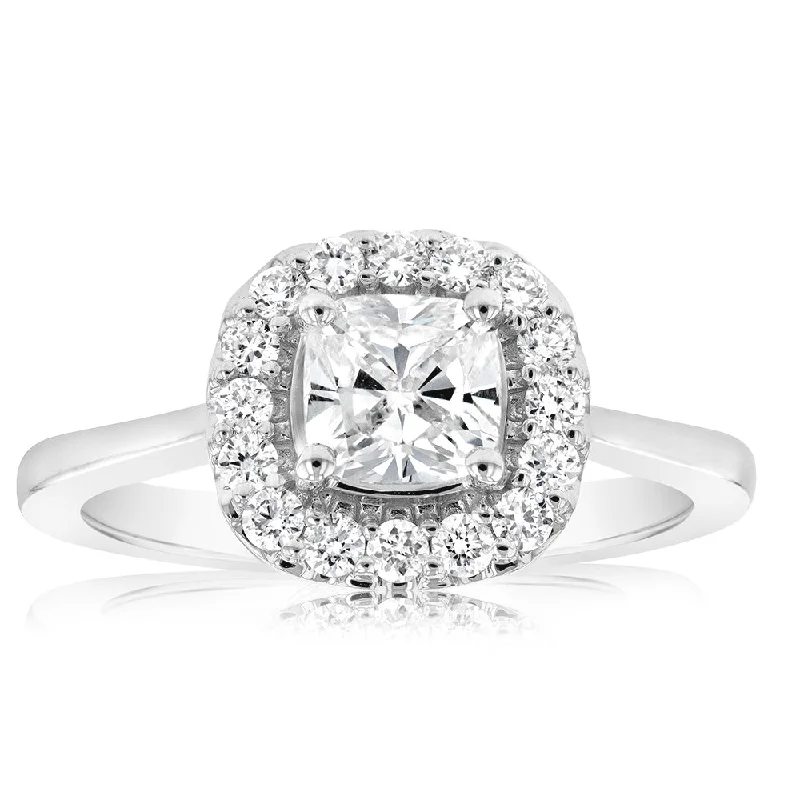 Pear - Shaped Women's Diamond Rings in Yellow Gold with a Single - Diamond Pendant LookLuminesce Lab Grown 18ct White Gold 1 Carat Diamond Cushion Halo Ring Pear - Shaped Women's Diamond Rings in Yellow Gold with a Single - Diamond Pendant LookLuminesce Lab Grown 18ct White Gold 1 Carat Diamond Cushion Halo Ring