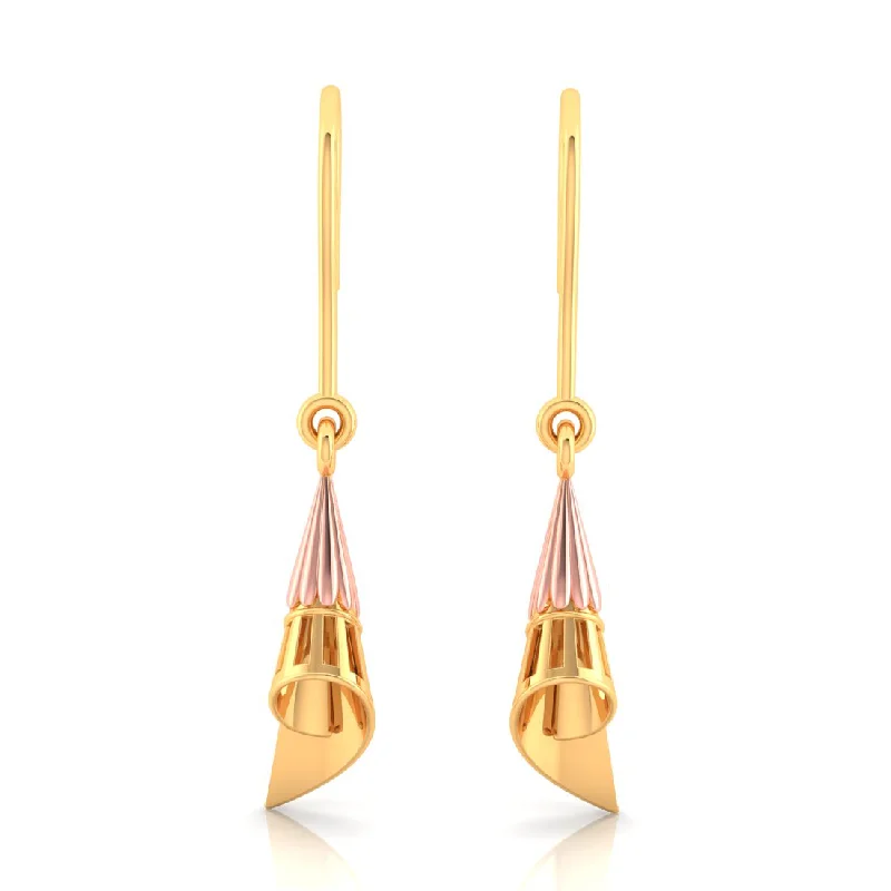 Tennis - Style Women's Diamond Rings with a Continuous Row of Diamonds for a Classic and Versatile Look14k Conical Gold Earrings With A Yellow Gold Touch Tennis - Style Women's Diamond Rings with a Continuous Row of Diamonds for a Classic and Versatile Look14k Conical Gold Earrings With A Yellow Gold Touch