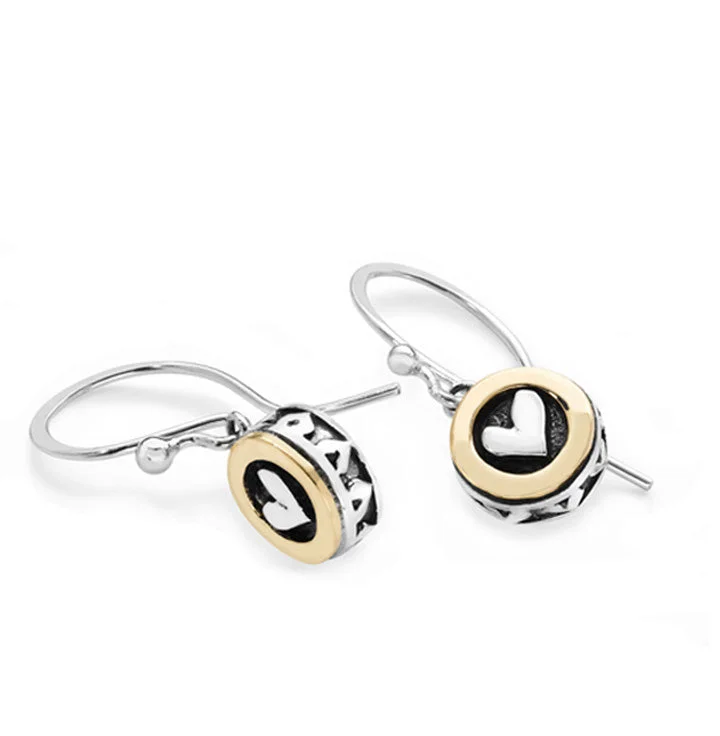 Linda Macdonald Moondance Sterling Silver 9ct Gold Drop Earrings