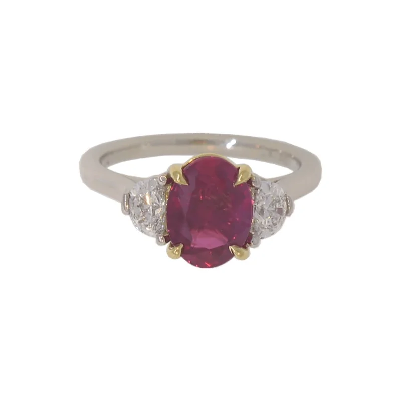 Adjustable Fashion Rings in Leather and Brass with a Tribal - Inspired DesignRuby and Diamond Platinum Ring Adjustable Fashion Rings in Leather and Brass with a Tribal - Inspired DesignRuby and Diamond Platinum Ring