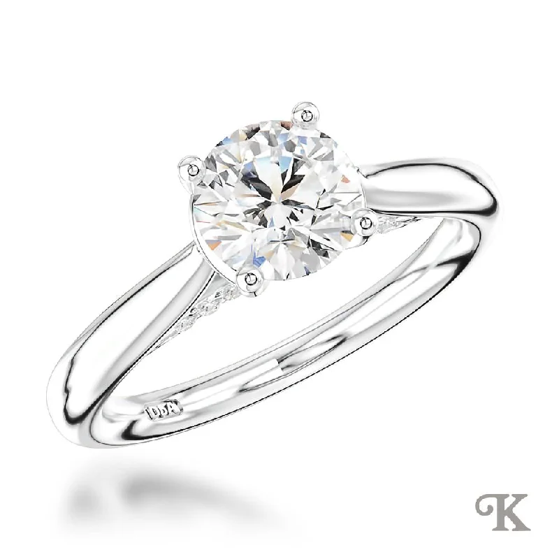 Men's Alexandrite Engagement Rings in Platinum with a Hidden Halo of DiamondsOxford Solitaire Men's Alexandrite Engagement Rings in Platinum with a Hidden Halo of DiamondsOxford Solitaire