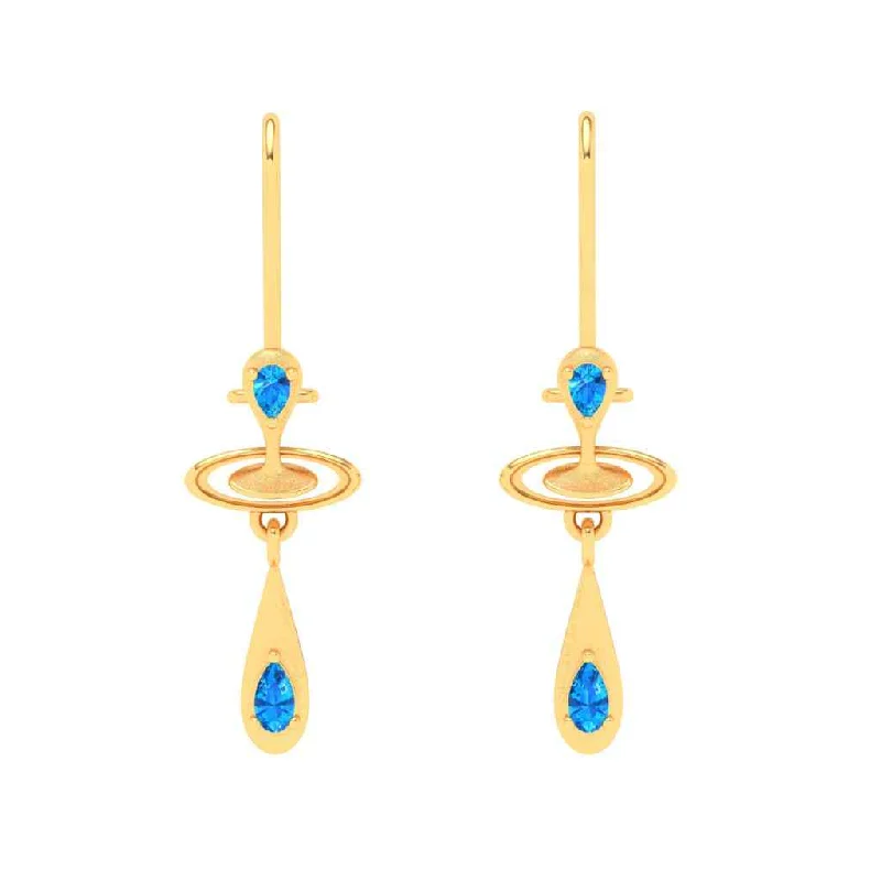 Women's Diamond Rings with Sapphire Accents in Blue for a Colorful and Sophisticated TouchGold Earrings With Solid Design & Blue Gems From Amazea Collection Women's Diamond Rings with Sapphire Accents in Blue for a Colorful and Sophisticated TouchGold Earrings With Solid Design & Blue Gems From Amazea Collection