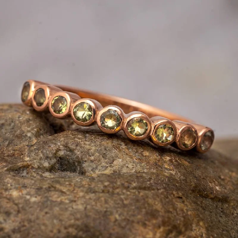 Chunky Fashion Rings in Copper with Geometric Patterns for a Bold AccessoryGenuine Moldavite Ring With Bezel Set Stones Chunky Fashion Rings in Copper with Geometric Patterns for a Bold AccessoryGenuine Moldavite Ring With Bezel Set Stones