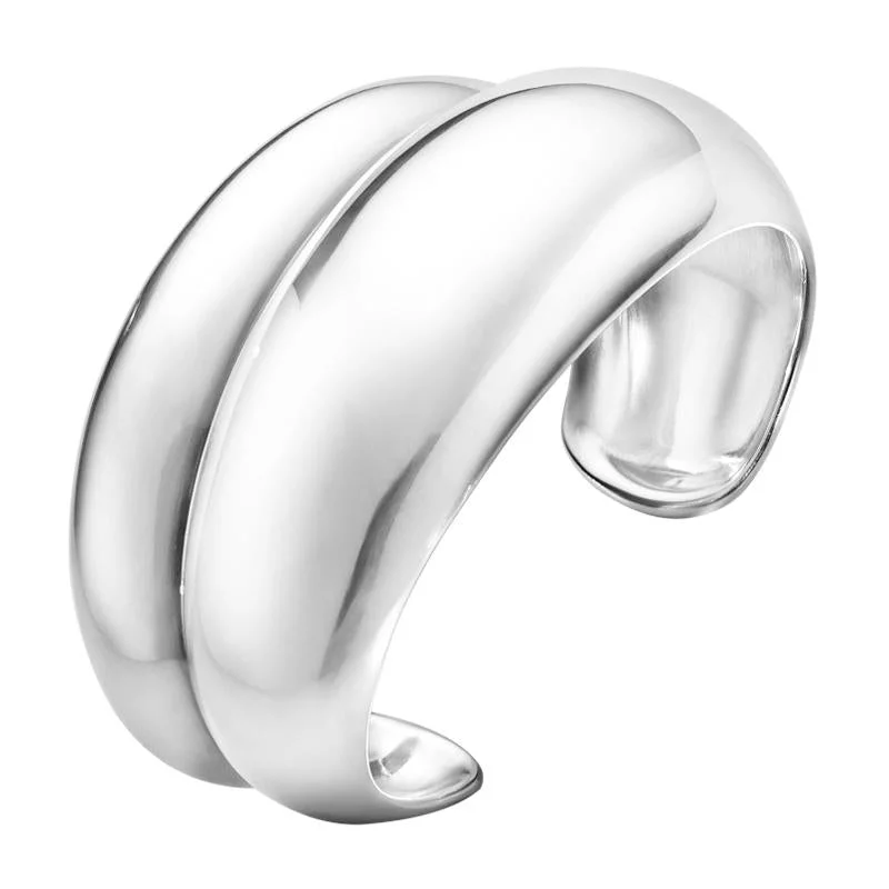 Flexible Silicone Bangles with Glow - in - the - Dark Features Georg Jensen Curve Sterling Silver Bangle Flexible Silicone Bangles with Glow - in - the - Dark Features Georg Jensen Curve Sterling Silver Bangle