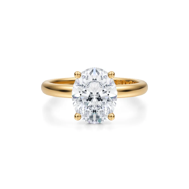 Men's Sapphire Engagement Rings in 18K White Gold with Pave Diamond AccentsThree-Carat Oval Brilliant Diamond Solitaire Engagement Ring Men's Sapphire Engagement Rings in 18K White Gold with Pave Diamond AccentsThree-Carat Oval Brilliant Diamond Solitaire Engagement Ring