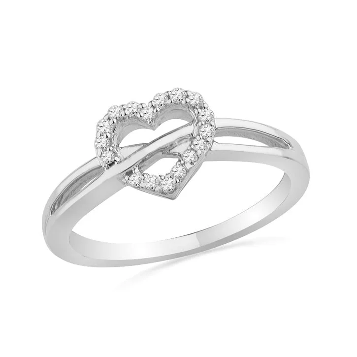 Bangle - Style Fashion Rings in Rose - Gold - Plated Aluminum with Etched PatternsDiamond Crisscross Heart Promise Ring Bangle - Style Fashion Rings in Rose - Gold - Plated Aluminum with Etched PatternsDiamond Crisscross Heart Promise Ring