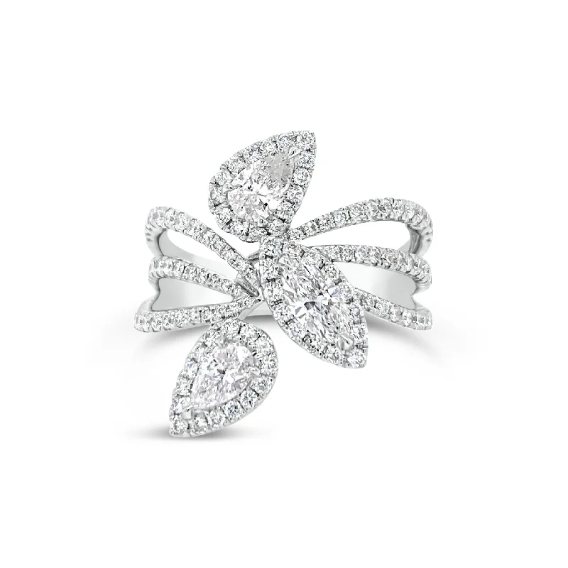 Bohemian - Style Fashion Rings with Turquoise and Silver Filigree for a Free - Spirited LookPear and Marquise-Shaped Diamond Statement Ring Bohemian - Style Fashion Rings with Turquoise and Silver Filigree for a Free - Spirited LookPear and Marquise-Shaped Diamond Statement Ring