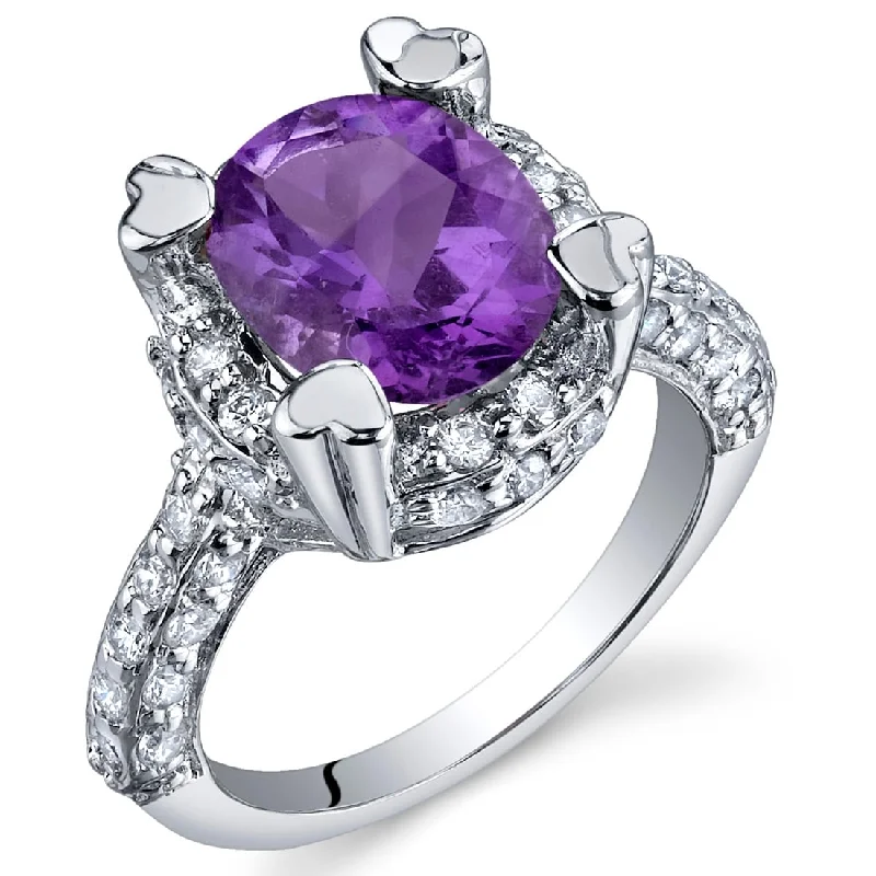 Topaz Gemstone Rings in 10K Gold with a Channel - Set Design for a Contemporary and Durable OptionSterling Silver 2.25 ct Amethyst Birthstone Ring Topaz Gemstone Rings in 10K Gold with a Channel - Set Design for a Contemporary and Durable OptionSterling Silver 2.25 ct Amethyst Birthstone Ring