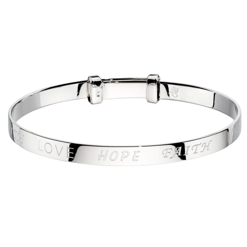 Resin Bangles with Embedded Dried Flowers Little Star Sterling Silver Faith Baby Bangle Resin Bangles with Embedded Dried Flowers Little Star Sterling Silver Faith Baby Bangle