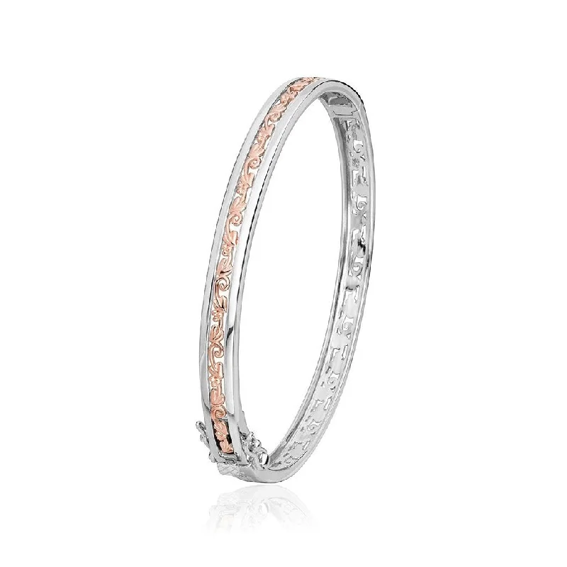 Bohemian - Inspired Bangles with Feather and Bead Accents Clogau Tree of Life Sterling Silver Rose Gold Bangle Bohemian - Inspired Bangles with Feather and Bead Accents Clogau Tree of Life Sterling Silver Rose Gold Bangle