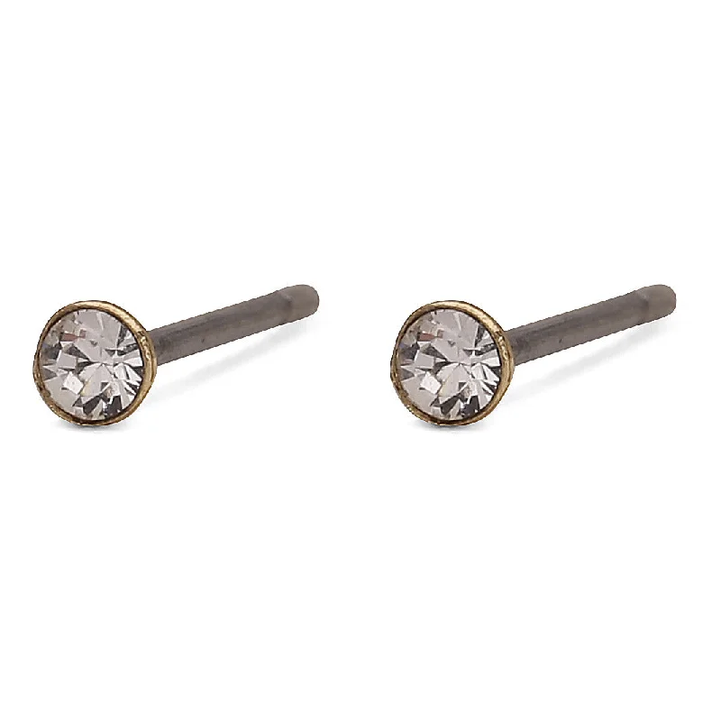 Magnetic - Back Stud Earrings in Black for Easy and Comfortable WearYANA micro crystal earstuds gold-plated Magnetic - Back Stud Earrings in Black for Easy and Comfortable WearYANA micro crystal earstuds gold-plated