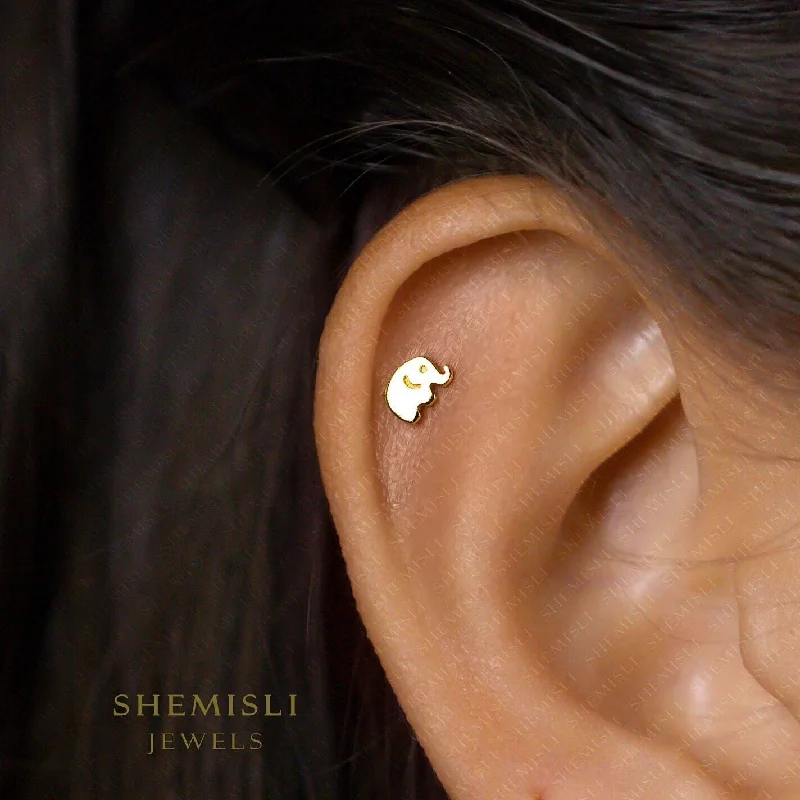 Glow - in - the - Dark Star Stud Earrings for a Mysterious and Night - Time - Friendly AccessoryTiny Elephant Stud, Unisex, Gold, Silver SHEMISLI SS494 Butterfly End, SS495 Screw Ball End (Type A) LR Glow - in - the - Dark Star Stud Earrings for a Mysterious and Night - Time - Friendly AccessoryTiny Elephant Stud, Unisex, Gold, Silver SHEMISLI SS494 Butterfly End, SS495 Screw Ball End (Type A) LR