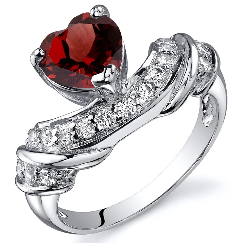 Sapphire Gemstone Rings in 18K White Gold with Diamond Accents for an Elegant EngagementSterling Silver 1.5 ct Garnet Birthstone Ring Sapphire Gemstone Rings in 18K White Gold with Diamond Accents for an Elegant EngagementSterling Silver 1.5 ct Garnet Birthstone Ring