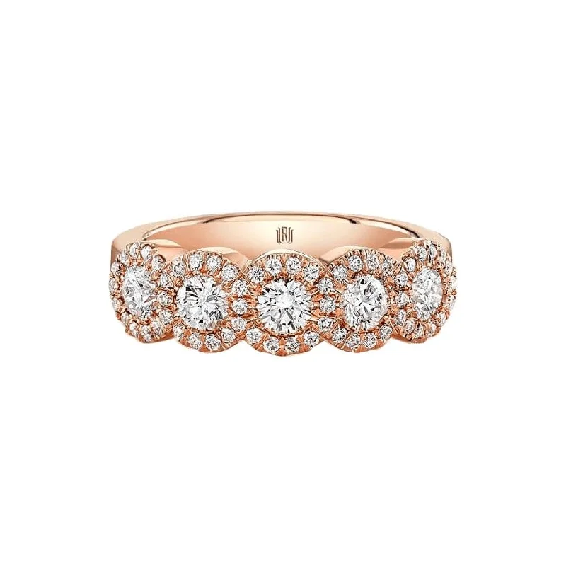 Chunky Fashion Rings in Copper with Geometric Patterns for a Bold AccessoryDiamond Halo Band Chunky Fashion Rings in Copper with Geometric Patterns for a Bold AccessoryDiamond Halo Band