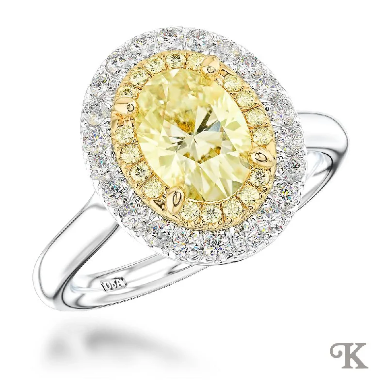 Men's Aquamarine Engagement Rings in 9K Gold with a Bezel - Set StoneSkye Duo Oval Halo Men's Aquamarine Engagement Rings in 9K Gold with a Bezel - Set StoneSkye Duo Oval Halo