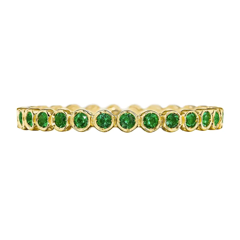 LED - Lit Fashion Rings in Plastic with Color - Changing Effects for a Futuristic LookRound Bezel Droplet Band with Emeralds LED - Lit Fashion Rings in Plastic with Color - Changing Effects for a Futuristic LookRound Bezel Droplet Band with Emeralds