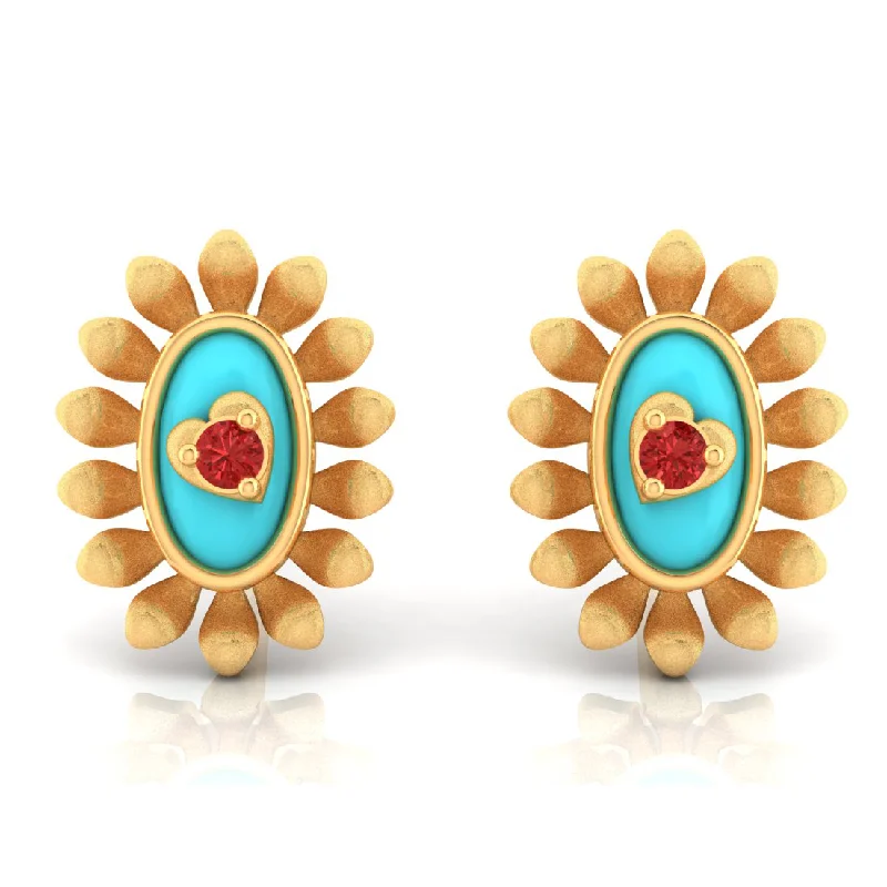 Women's Diamond Rings with Sapphire Accents in Blue for a Colorful and Sophisticated Touch14k Sunflower Designed Gold Earrings With A Heart In The Center Women's Diamond Rings with Sapphire Accents in Blue for a Colorful and Sophisticated Touch14k Sunflower Designed Gold Earrings With A Heart In The Center