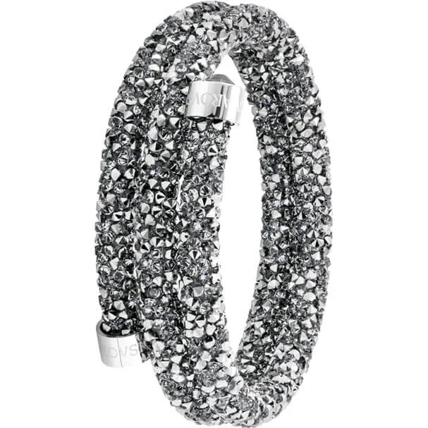Maternity Bangles with Adjustable Sizes for Expectant Mothers Swarovski Crystaldust Stainless Steel Grey Bangle Maternity Bangles with Adjustable Sizes for Expectant Mothers Swarovski Crystaldust Stainless Steel Grey Bangle
