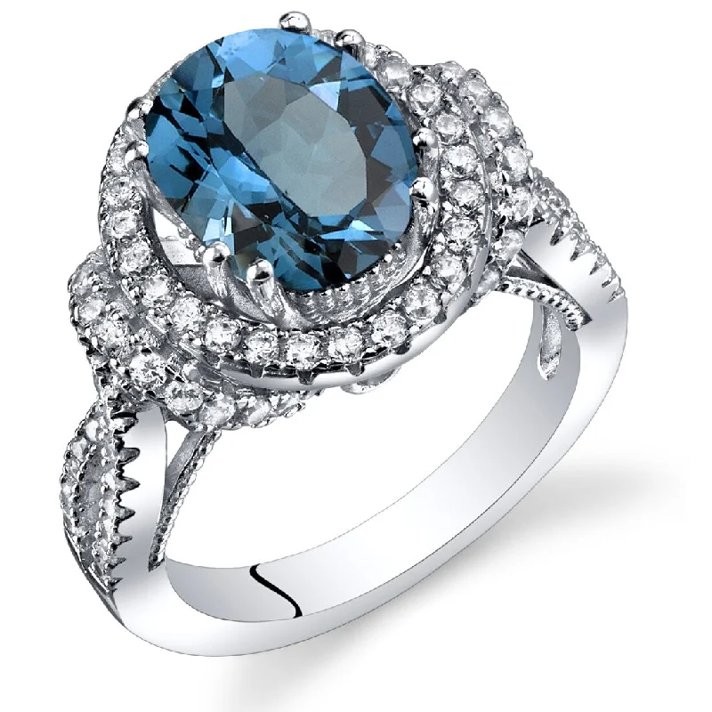 Alexandrite Gemstone Rings in Platinum with a Hidden Halo for a Rare and Luxurious PieceSterling Silver 3.25 ct London Blue Topaz Birthstone Ring Alexandrite Gemstone Rings in Platinum with a Hidden Halo for a Rare and Luxurious PieceSterling Silver 3.25 ct London Blue Topaz Birthstone Ring