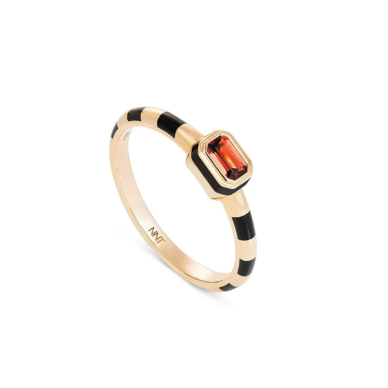 Adjustable Fashion Rings in Leather and Brass with a Tribal - Inspired DesignGarnet Grab n' Go Ready to Radiate Ring Adjustable Fashion Rings in Leather and Brass with a Tribal - Inspired DesignGarnet Grab n' Go Ready to Radiate Ring