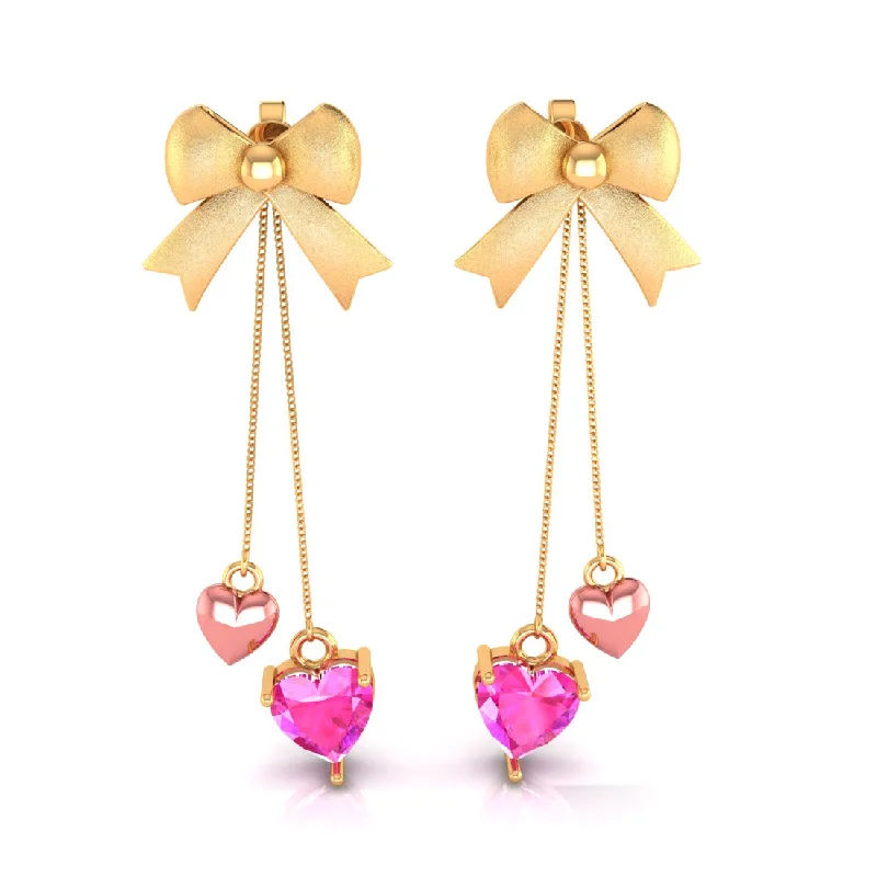 Heart - Shaped Women's Diamond Rings in Rose Gold for a Romantic and Symbolic Gift14k Gold Ribbon Bow And Dangling Pink Hearts Earrings Heart - Shaped Women's Diamond Rings in Rose Gold for a Romantic and Symbolic Gift14k Gold Ribbon Bow And Dangling Pink Hearts Earrings
