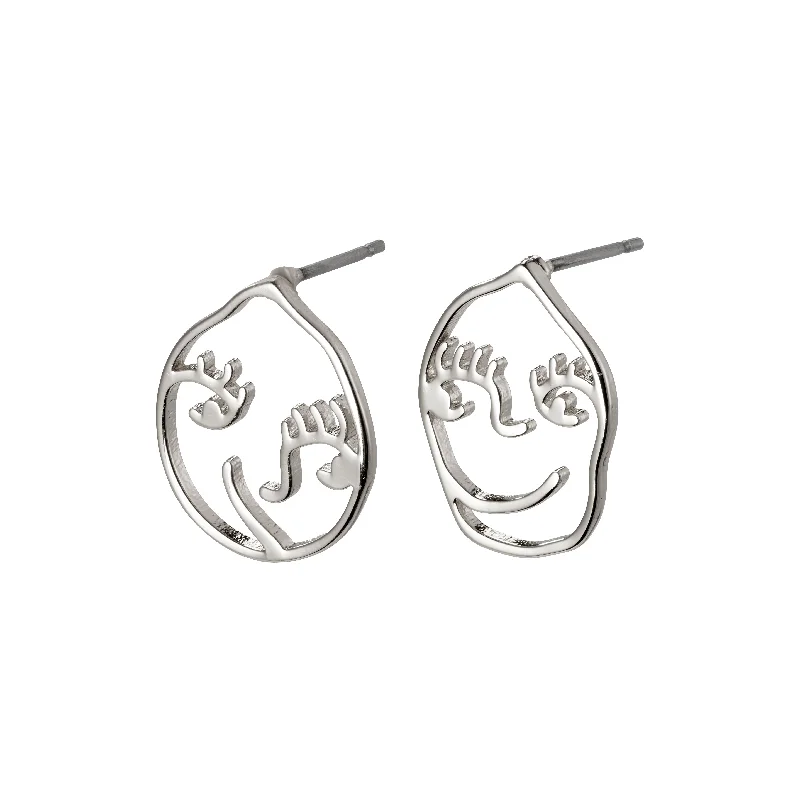 Rose Gold - Tone Geometric - Patterned Stud Earrings for a Modern and Trendy LookDEBRA earrings silver-plated Rose Gold - Tone Geometric - Patterned Stud Earrings for a Modern and Trendy LookDEBRA earrings silver-plated