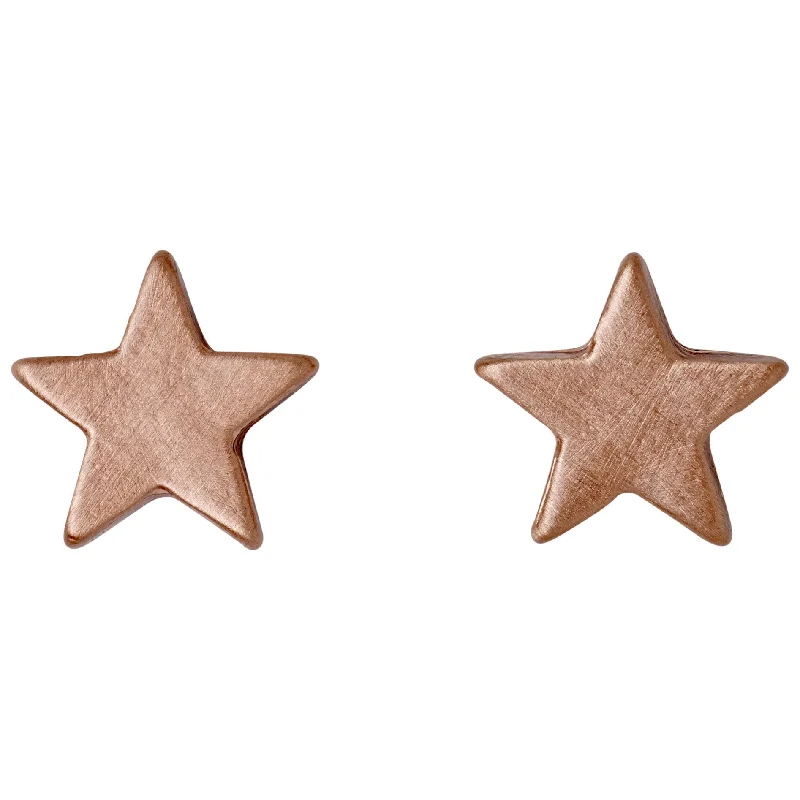 14K Gold Plated Heart - Shaped Stud Earrings for a Romantic and Feminine LookAVA star earrings rosegold-plated 14K Gold Plated Heart - Shaped Stud Earrings for a Romantic and Feminine LookAVA star earrings rosegold-plated